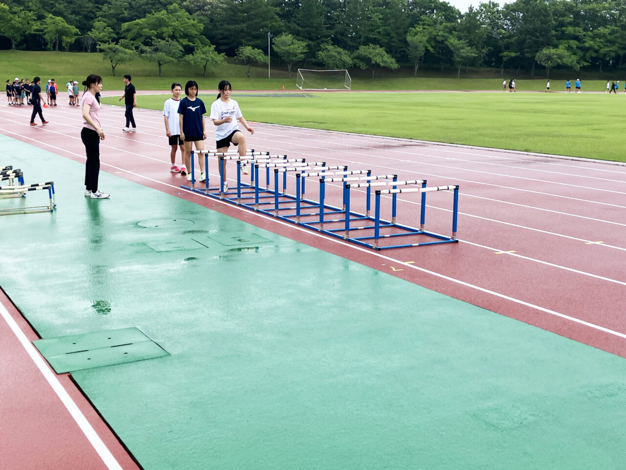 大石総合運動公園陸上競技場ハードル