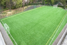千里国際学園のグラウンドがロングパイル人工芝へ改修