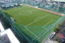 静岡県立静岡中央高等学校、グラウンドの人工芝を全面張替