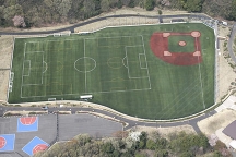 玄海田公園に野球場やサッカー場のある人工芝の運動広場が誕生