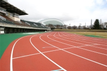 長野市営陸上がレヂンエース・オーバーレイ改修後、IAAF CLASS 2認証取得