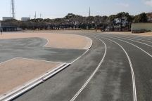 赤穂城南緑地運動施設 陸上競技場を改修し第4種公認を更新