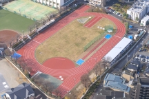 東京女子体育大学陸上競技場トラックを全面改修