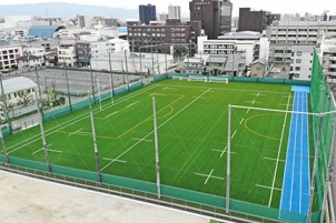 大阪商業大学高等学校に新たな人工芝グラウンド誕生