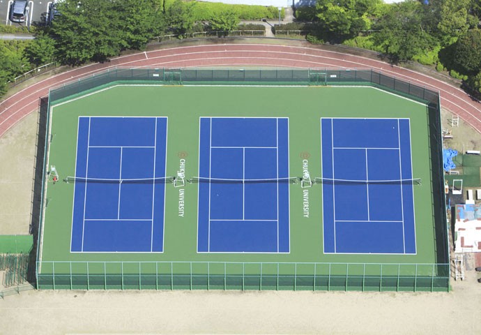 2016年3月改修　中京大学テニスコート