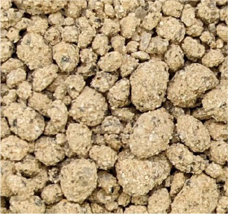 ルナクレイの透水後の土壌の状態を示す写真