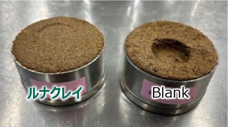 ルナクレイとBlankを比較した写真