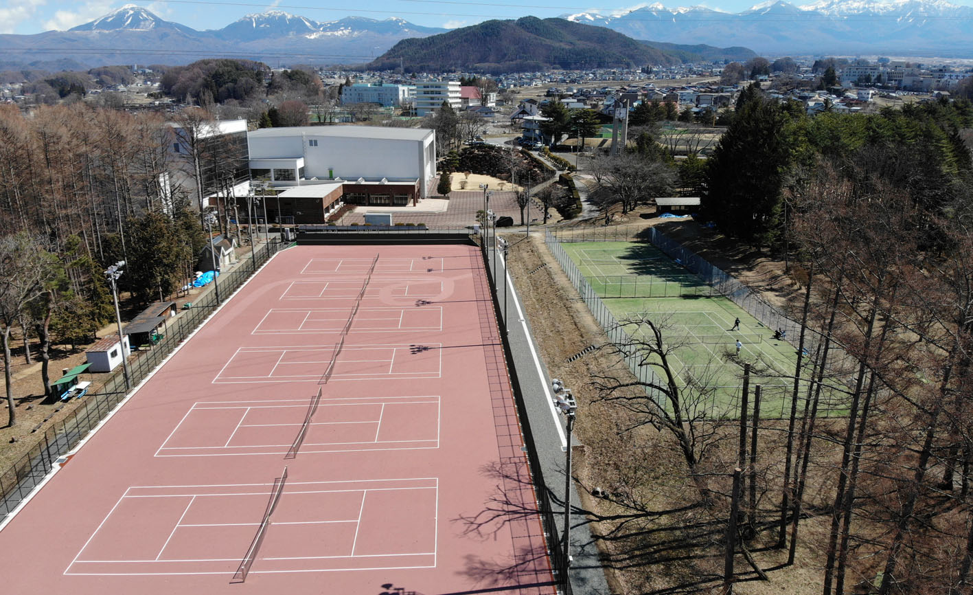 茅野市運動公園 テニスコート01