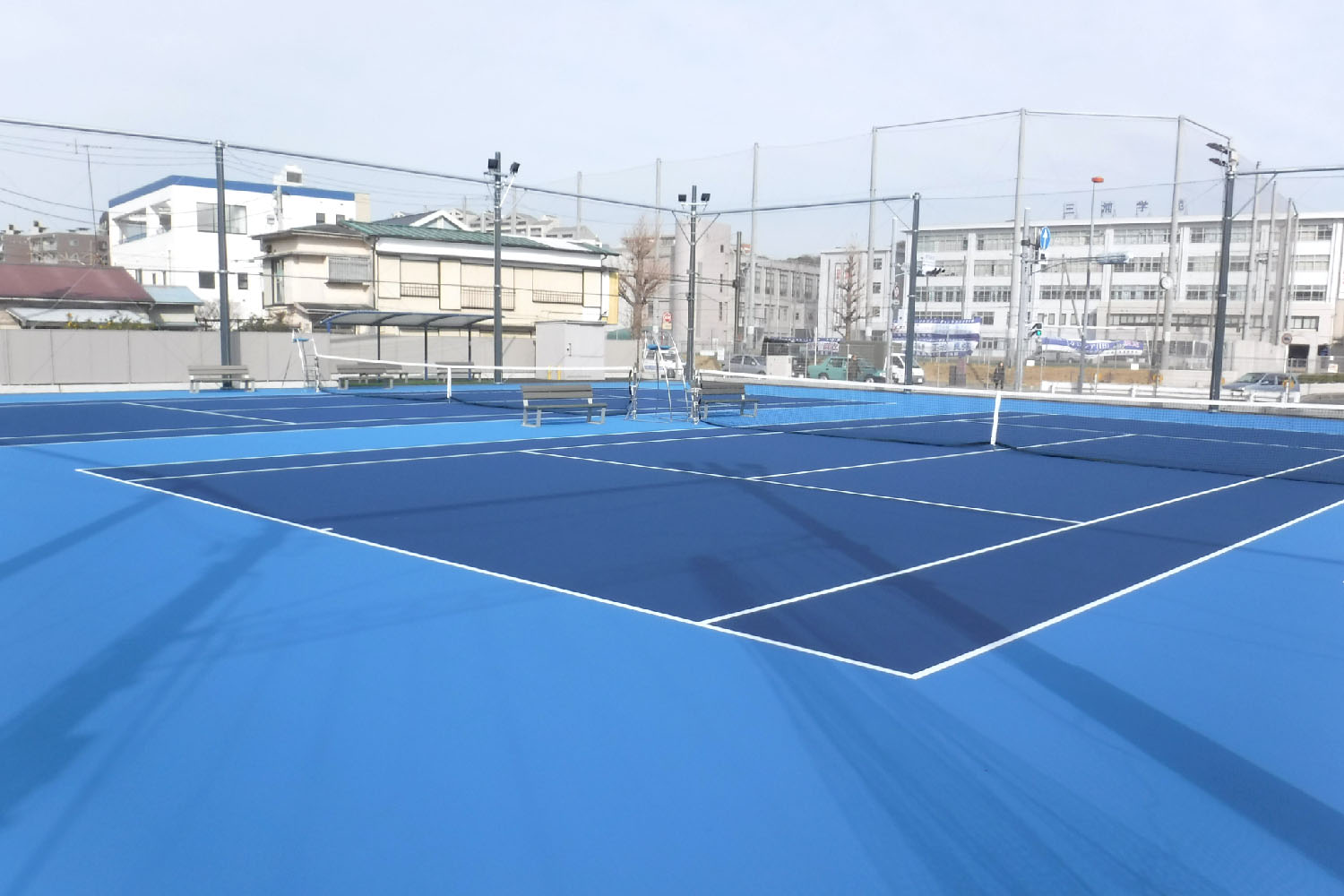 三浦学苑高等学校 テニスコート02