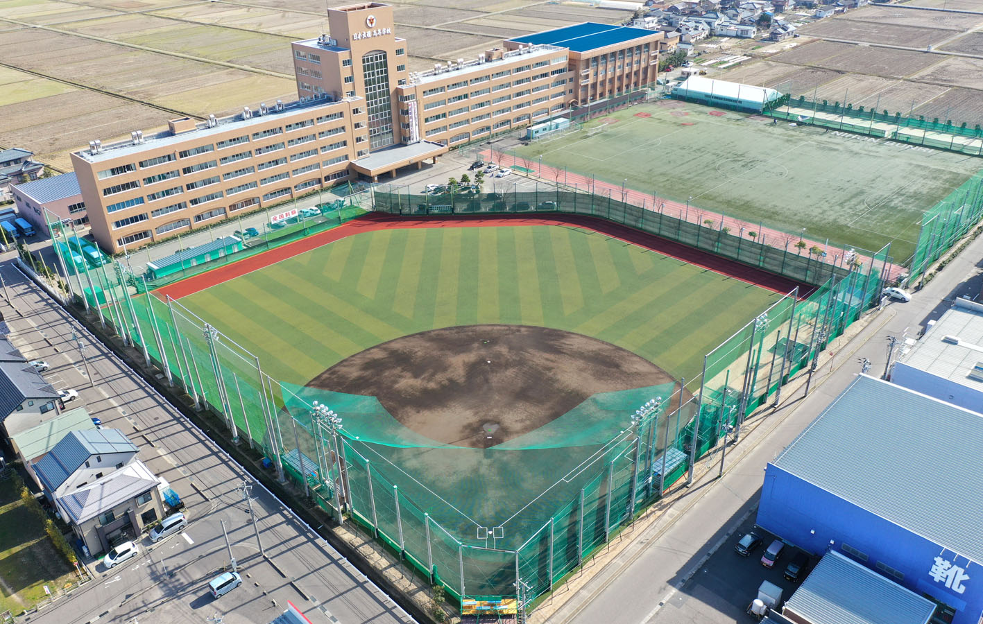 日本文理高等学校野球部グラウンド01