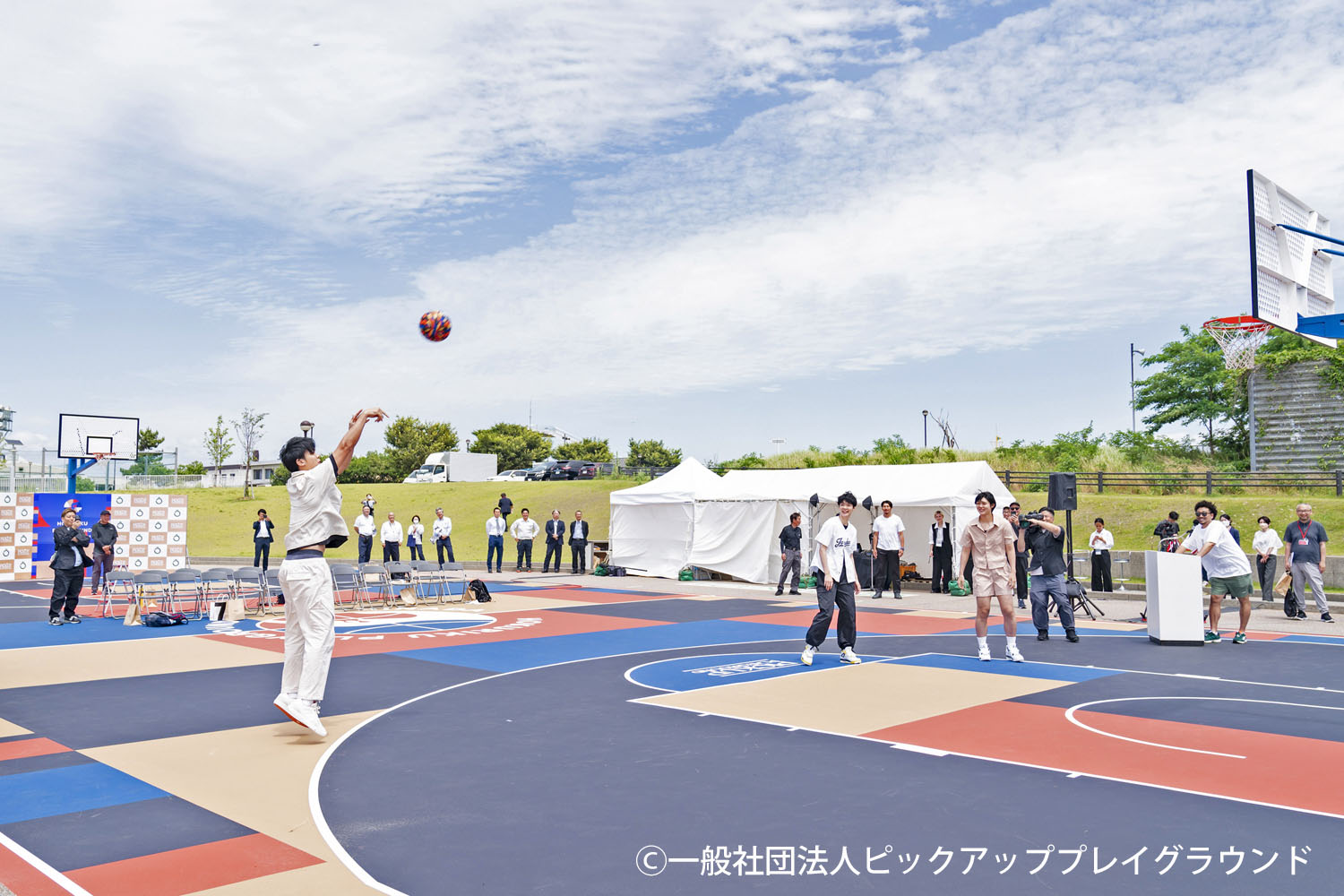 石川県内灘町総合公園バスケットコートセレモニー