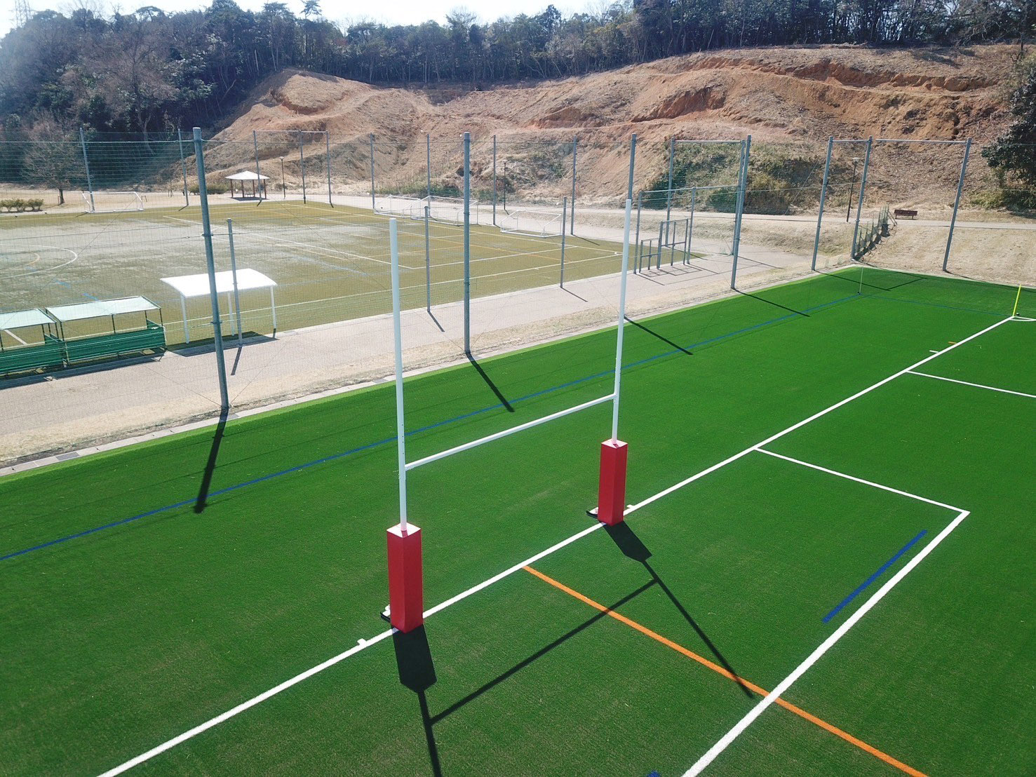 NTN総合運動公園サッカー場にラグビー場を併設
