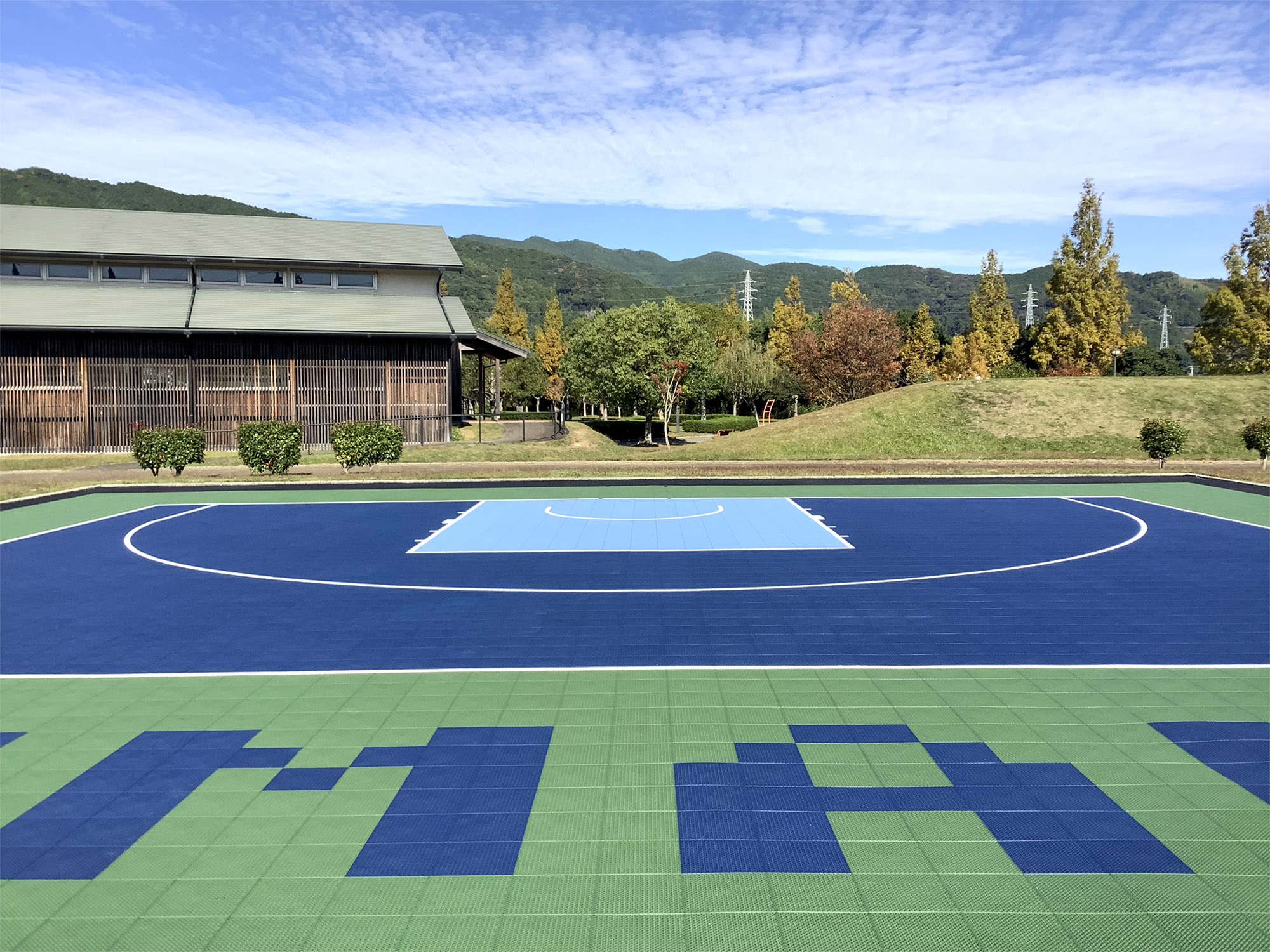 熊野市山崎運動公園3x3バスケコート