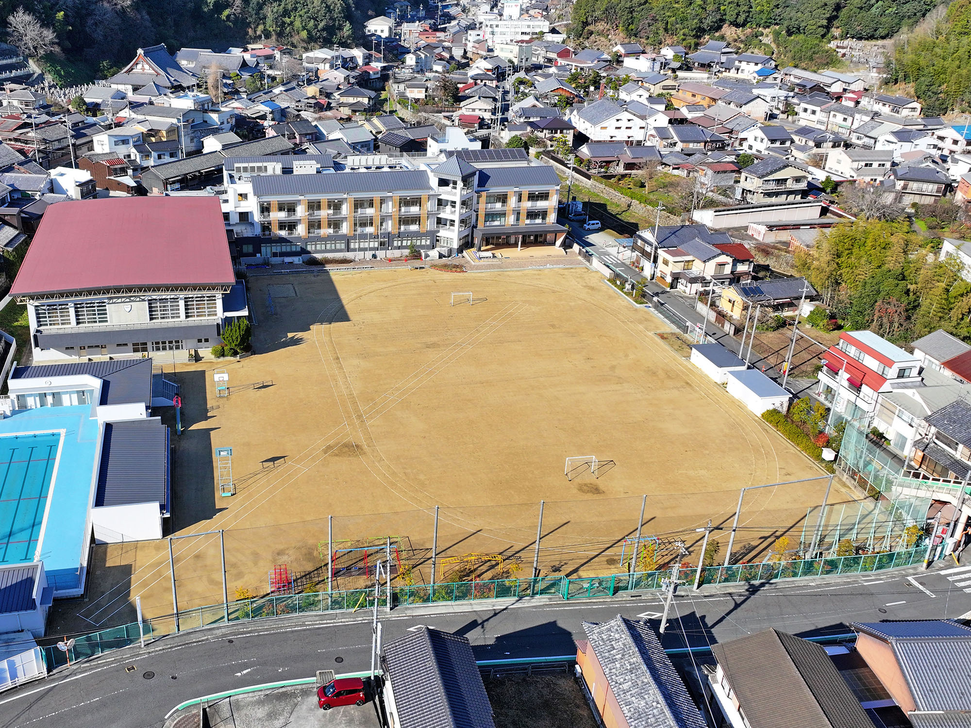 奈良県_下市町立_下市あきつ学園_グラウンド