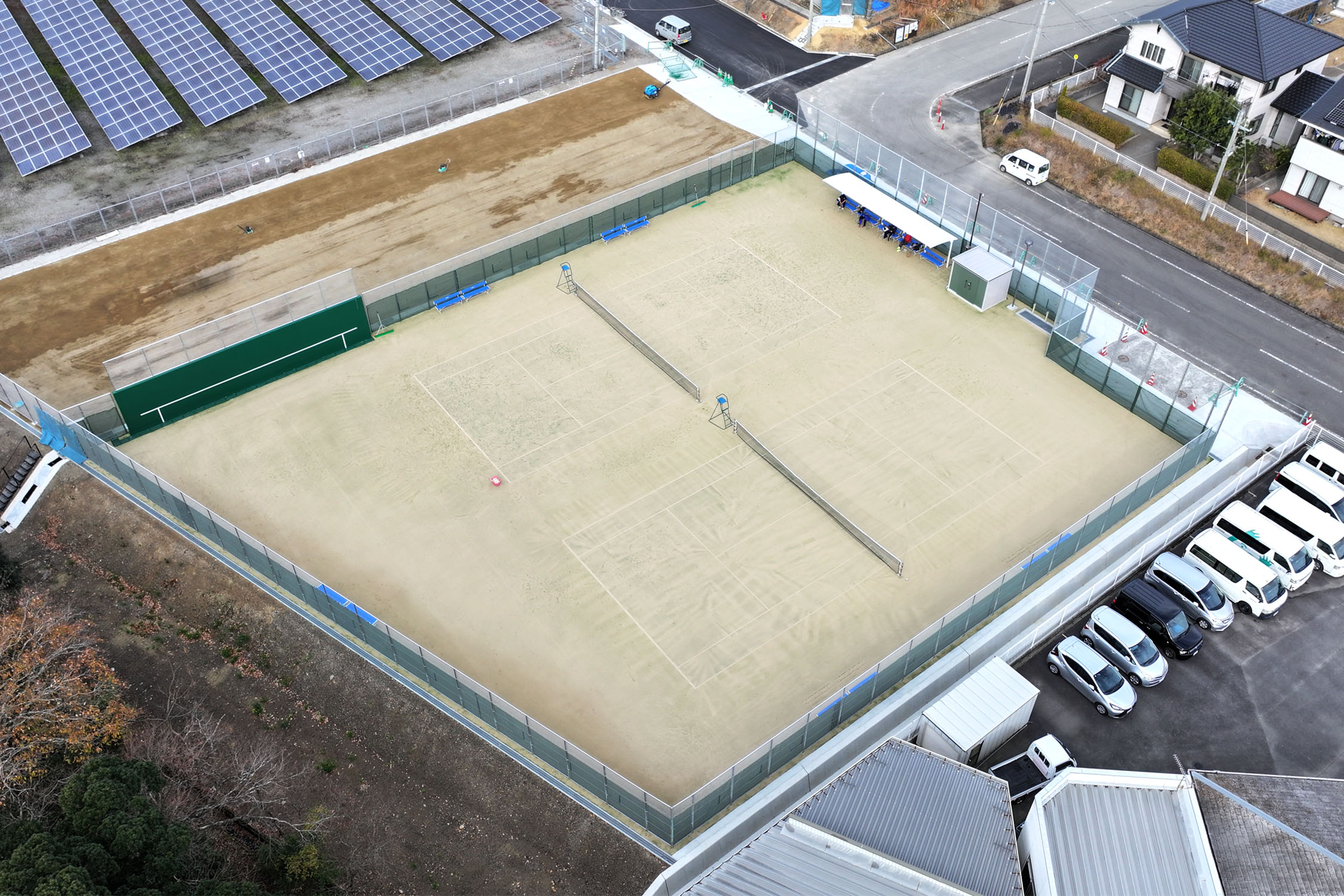 和歌山県日高川町 町立央和中学校 テニスコート2面