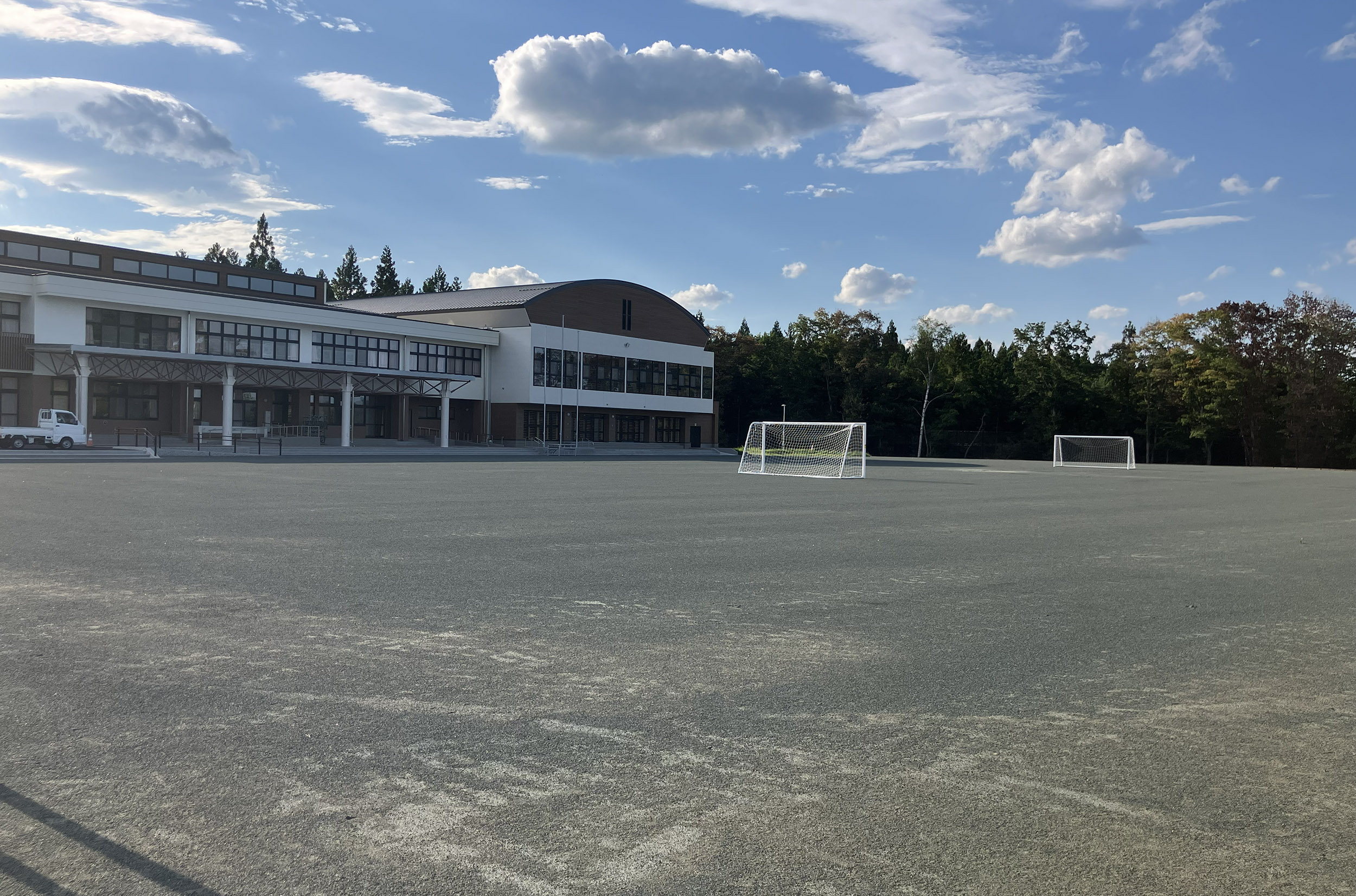 岩手県野田村立野田小学校校庭
