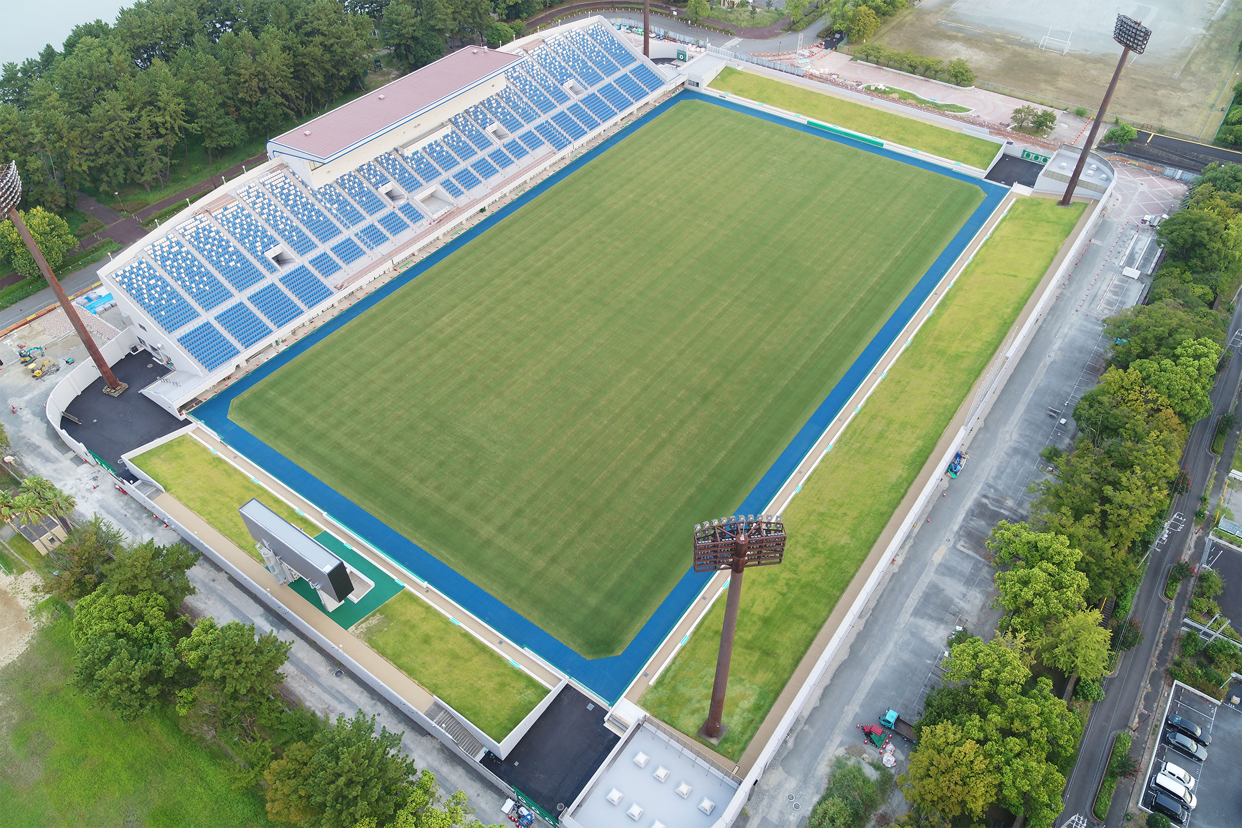 名古屋市 CSアセット港サッカー場 天然芝フィールド全面改修