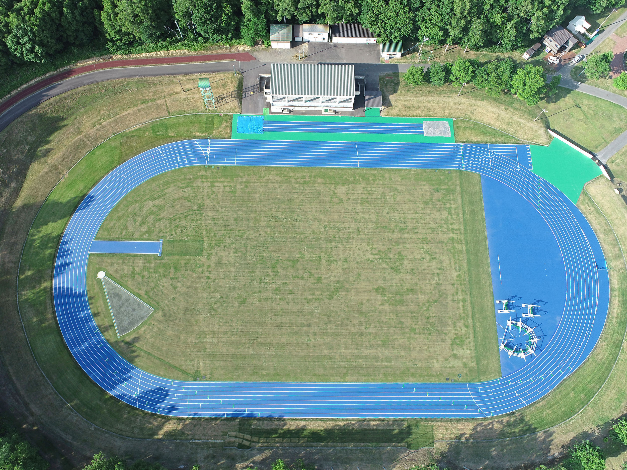 北海道士別市陸上競技場 全面改修