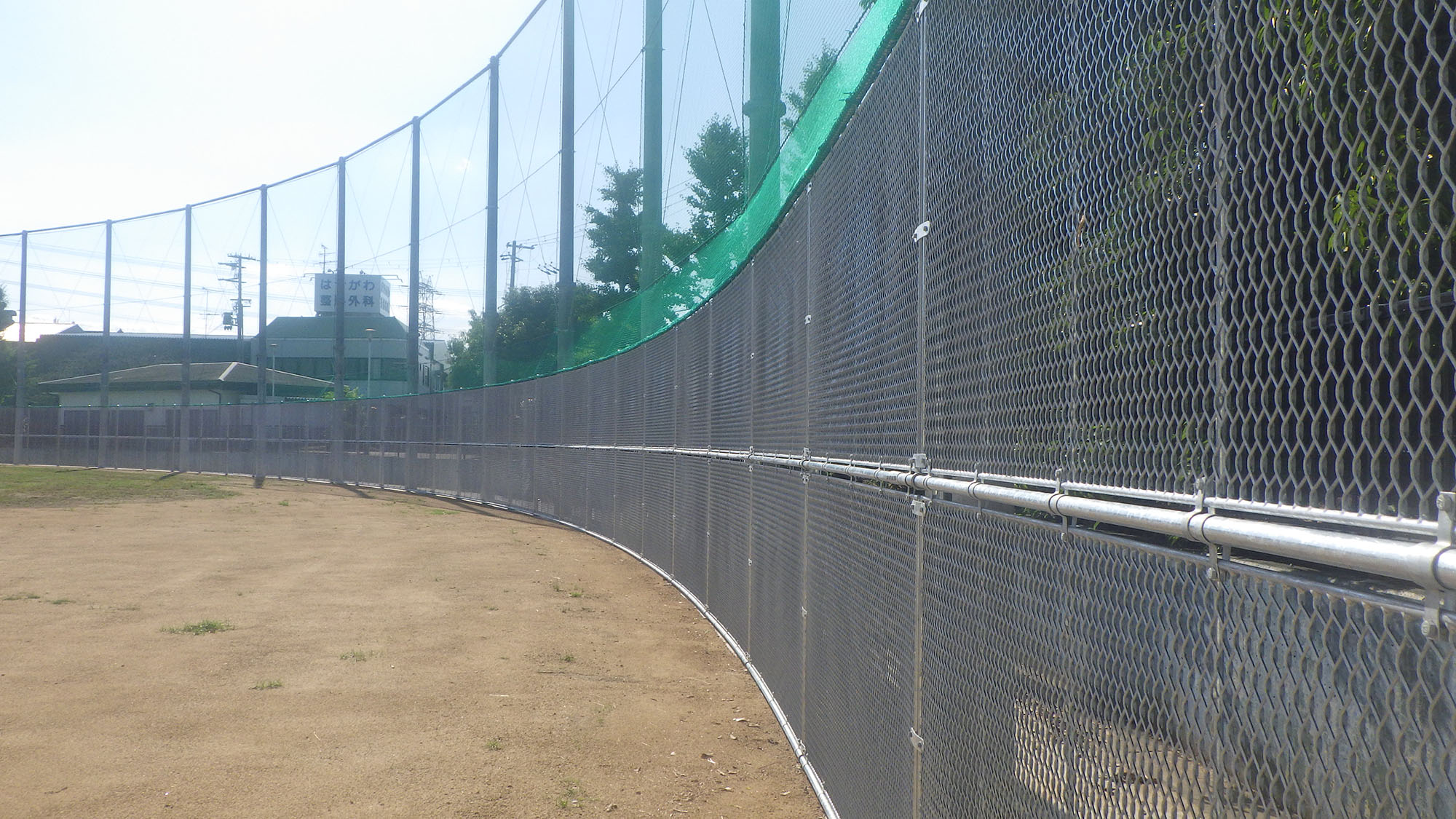 出戸池公園グラウンド（野球場）防護柵