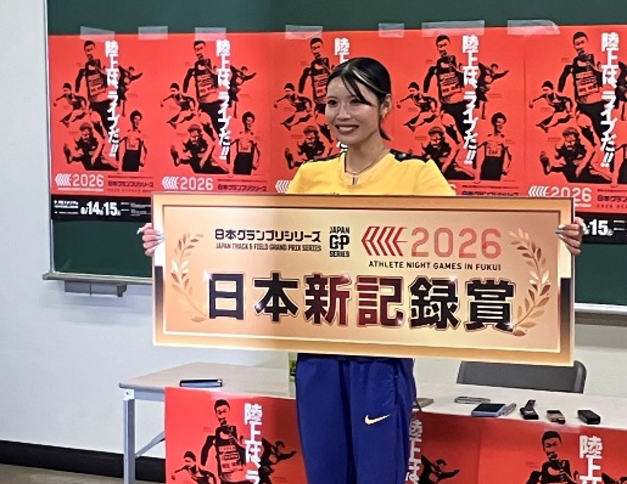 中島ひとみ選手が女子100mH 12秒60の日本新